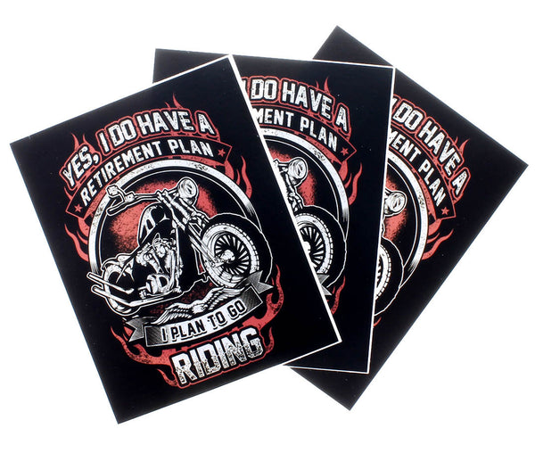 Yes I Do Have A Retirement Plan Stickers (3-PACK)